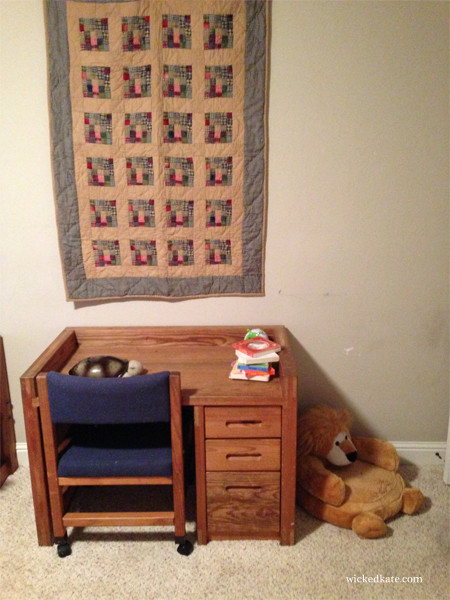 Reading nook and desk