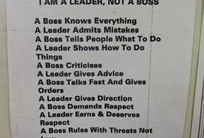 Leader or a boss